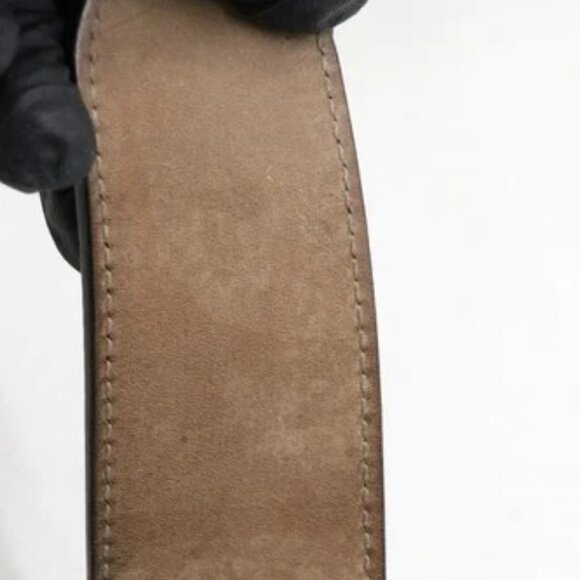 Gucci Interlocking G Belt GG Canvas Belt Size 100/40 KGDHN - Beige/Blue - Picture 3 of 15